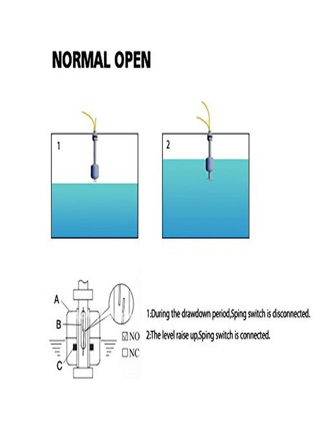 amiciSense Magnetic Float Water Level Sensor Controller Side Mount Switch(Pack of 1) - Image 5